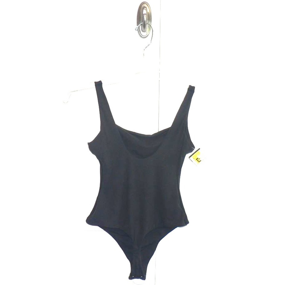 Skims Women's Fits Everybody Square-neck Sleeveless Thong Bodysuit in Onyx Small - Picture 7 of 8